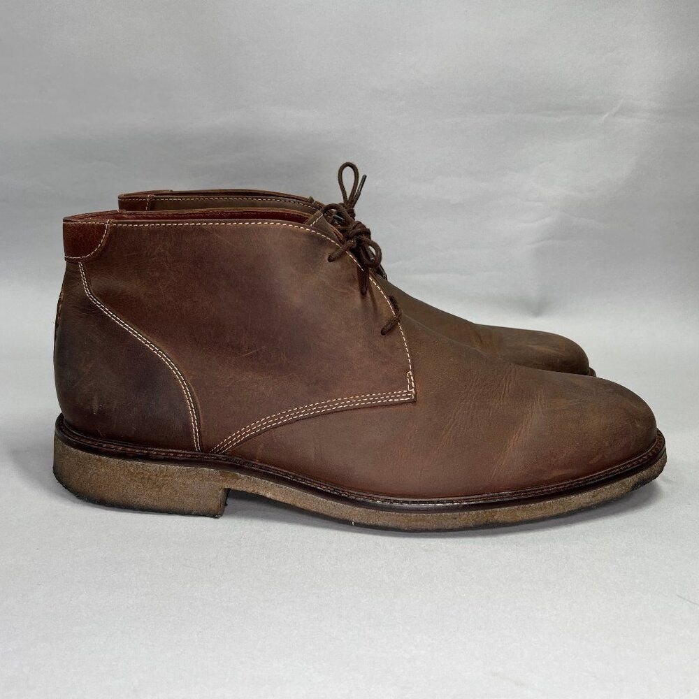 Johnston & Murphy Copeland Chukka‎ Boots Men's Size 15 Brown Leather Shoes